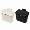 hanging kitchen trash can，over cabinet door trash can, 9L kitchen bin with lid, under sink trash can